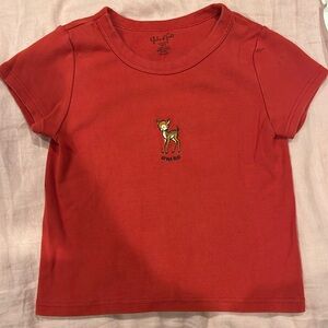 Cute red brandy tee deer Swiss
